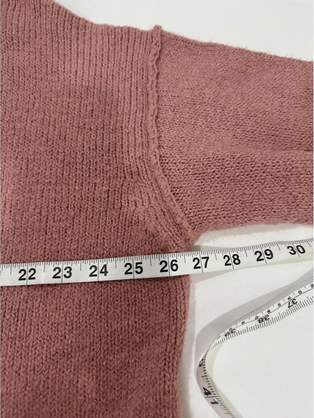 Free People Brookside Tunic Sweater Rose Pink Slouchy Oversized Knit Small - Picture 7 of 9